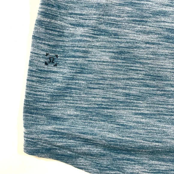 Lululemon Mens Pulse Slub Short Sleeve Shirt Heathered Alberta Lake - Picture 3 of 5